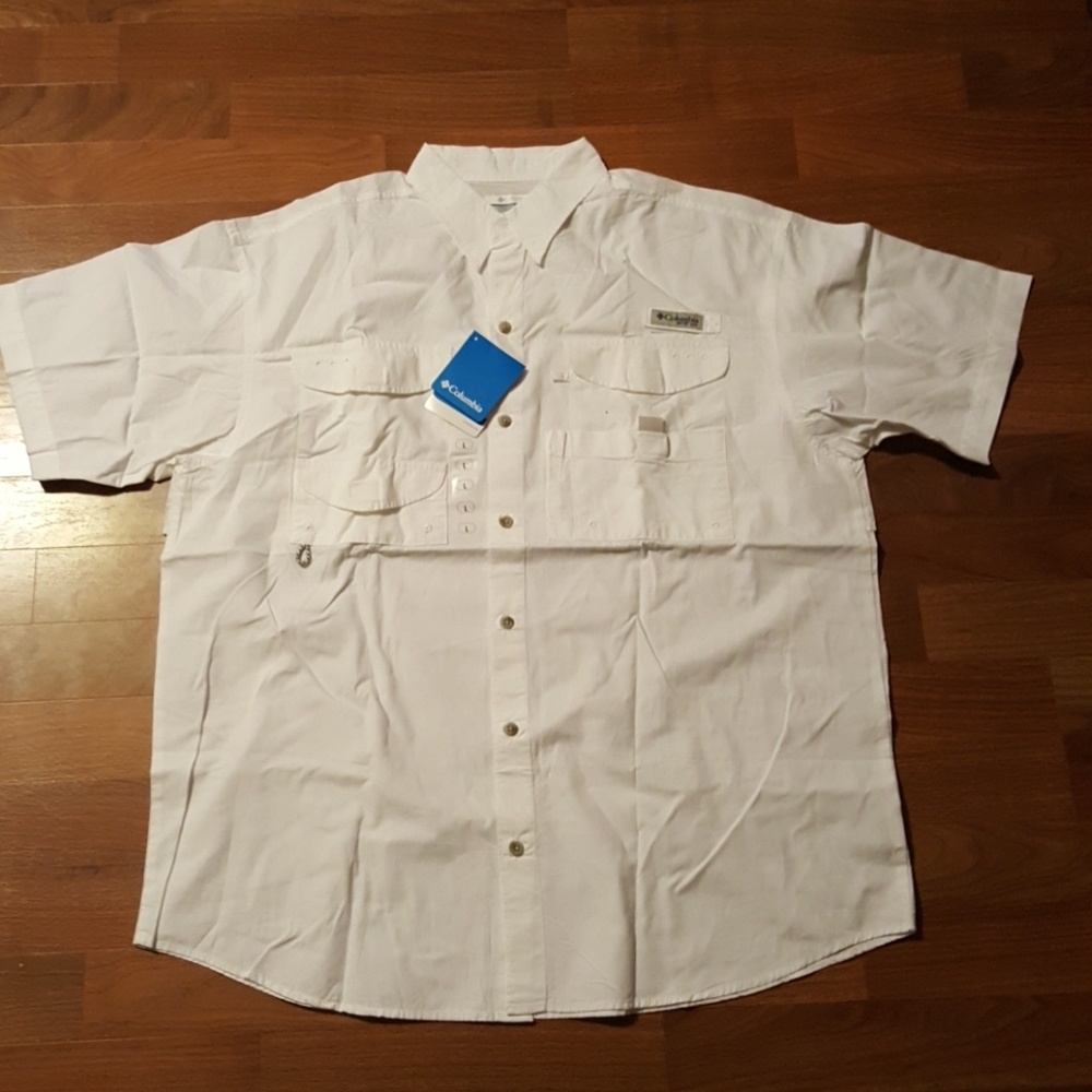 NWT Men's White Columbia Shirt
